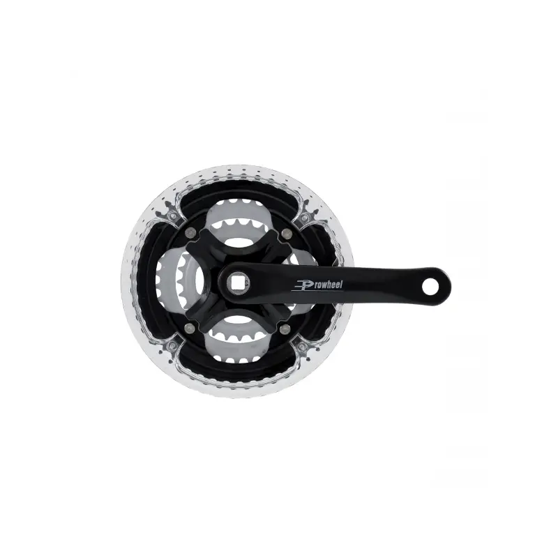 Juego De Bielas Prowheel Aluminio Negro City 28-38-48 6-8V 170MM