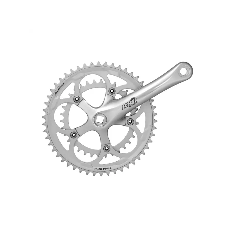 Juego De Bielas SunRace SunRace 170MM 34-50 Plata 8V
