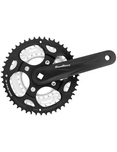Juego De Bielas SunRace SunRace 170MM 7-8V 48-38-28 Alum con Protector