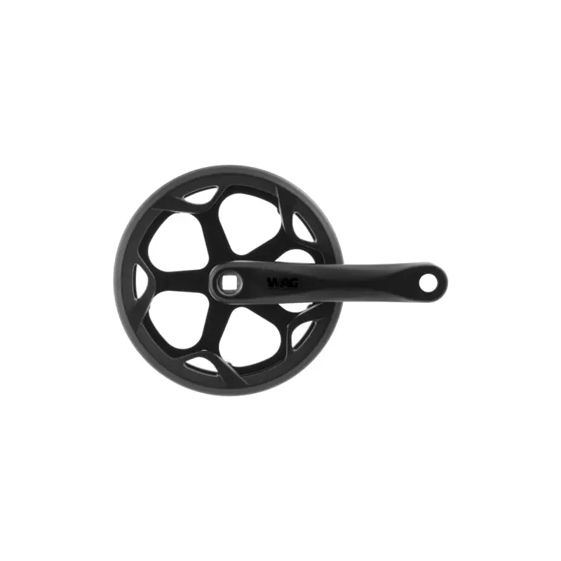 Juego De Bielas WAG Solid 1X46D 165MM con Protector Negra WAG