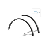 Juego Guardabarros 27.5-29x55 mm Trekking Aluminio Negro WAG