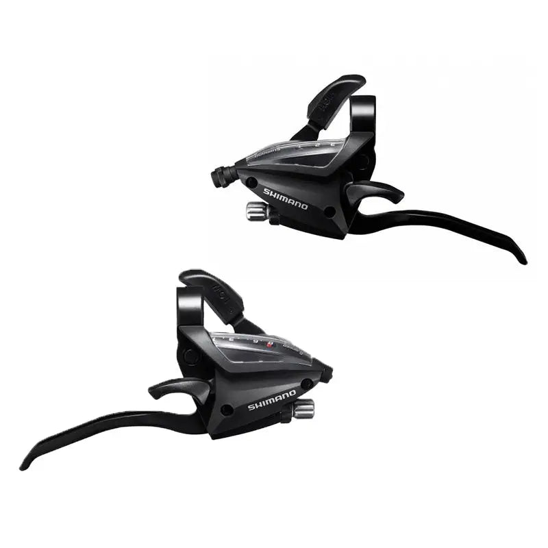 Juego Mandos Freno-cambio EF500 3X8V Negro 4 Dedos Shimano