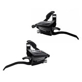 Juego Mandos Freno-cambio EF500 3X8V Negro 4 Dedos Shimano