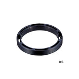 Kit 4 Arandelas Direccion Supacaz 5 mm 1 1/8""" Negro * Aluminio Cnc