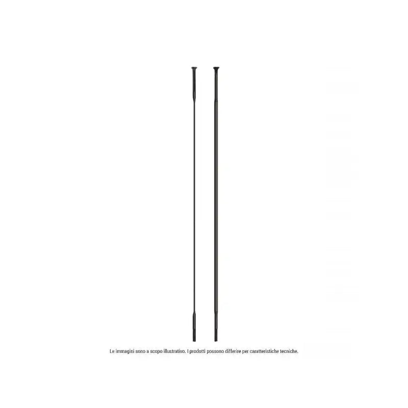 Kit 4 Radios CX-RAY Inox Straightpull Negro Cabecillas De 14 Mm