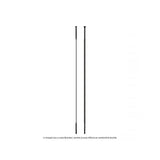 Kit 4 Radios CX-RAY Inox Straightpull Negro Cabecillas De 14 Mm