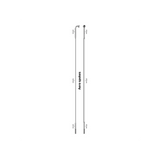 Kit 4 Radios CX-SPRINT Inox Rectos Negros