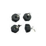 Kit De 4 Pomos Antirrobo con 2 Llaves Peruzzo