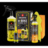 Kit De Cuidado para Bicicletas Eléctricas (e-lube+ Limpiabicis+desengrasante+paño+esponja) Weldtite
