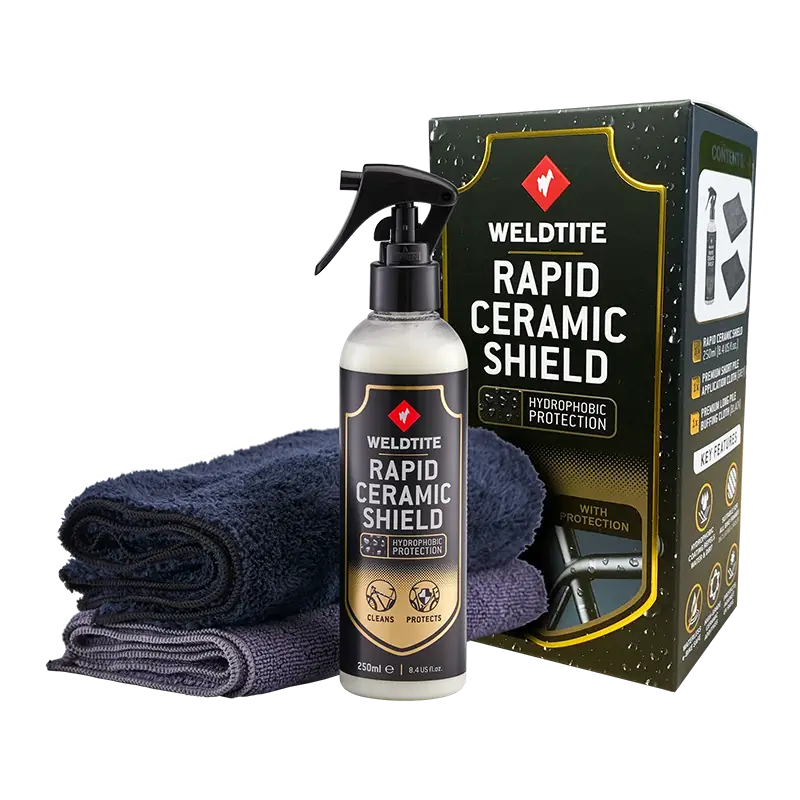 Kit De Protección Cerámica Rápida Weldtite 250 ml (incluidos Dos Paños De Microfibra)