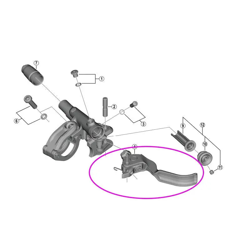 Leva para Palanca Derecha BL-M8100 Shimano