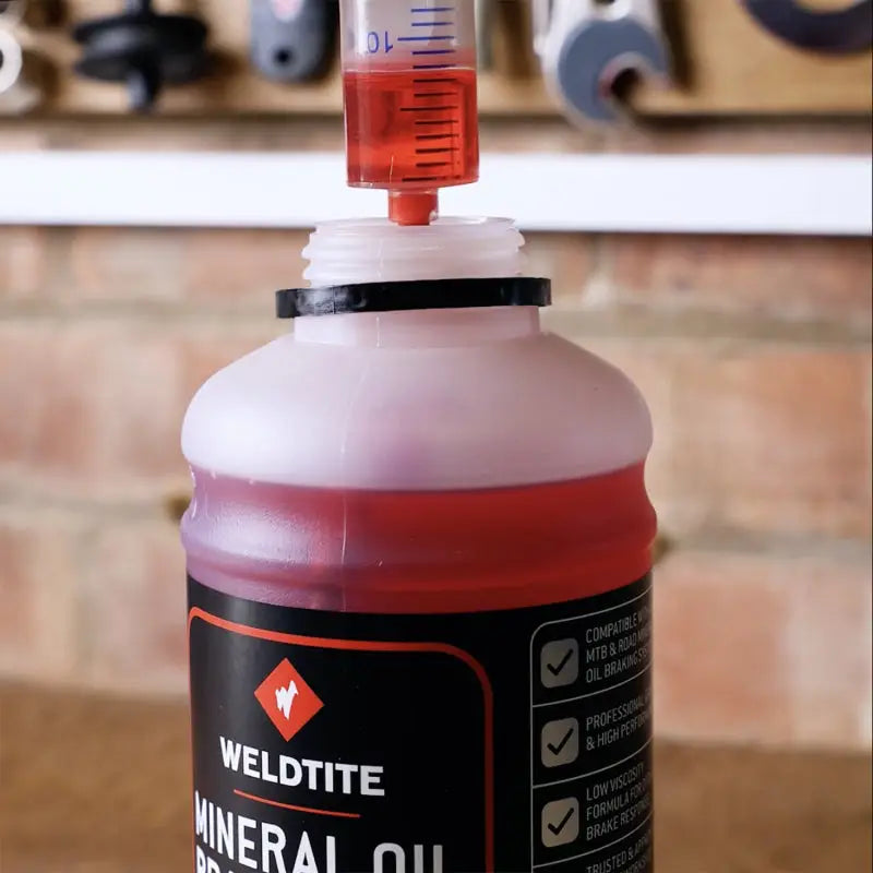 Líquido De Frenos Aceite Mineral Rojo 1 L Weldtite