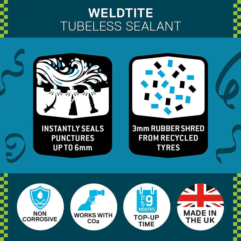 Líquido Sellante Antipinchazos para Tubeless 5 L Weldtite