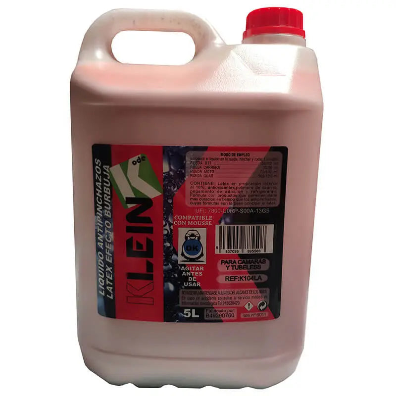Liquido Sellante Latex Anti-pinchazos Burbuja 5 L Klein Bio