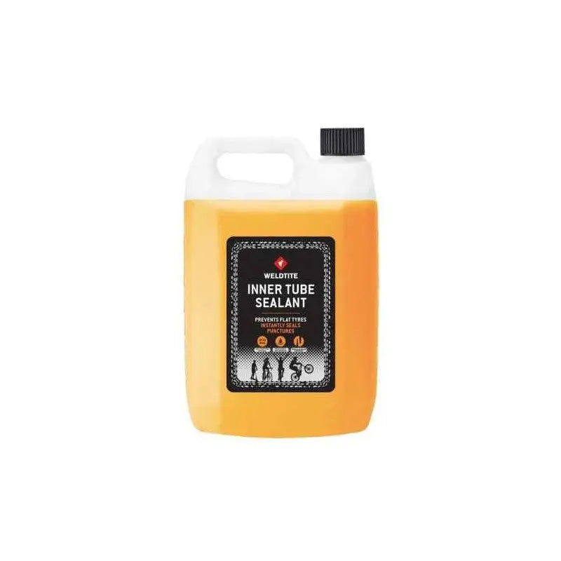 Liquido Sellante Premium Weldtite 5 L para Camaras con Demonta Válvulas + Tubo para Relleno