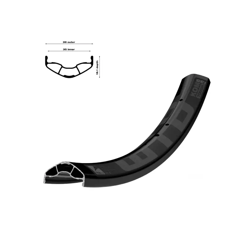 Llanta Disco 29" Wtb Kom Tough I35 TLR 32T Negra