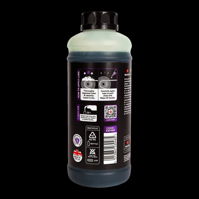 Lubricante All Weather, Bote 1 L Sin Ptfe (+35% Vida Util De La Cadena) Weldtite