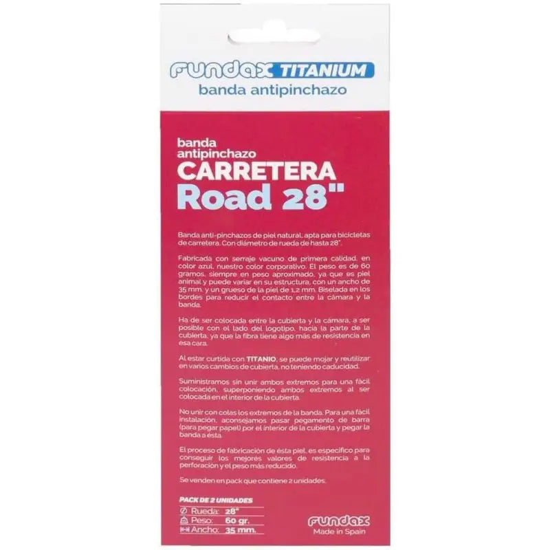 Paks 2 Bandas Antipinchazos Premium Road 700 (35M) Fundax