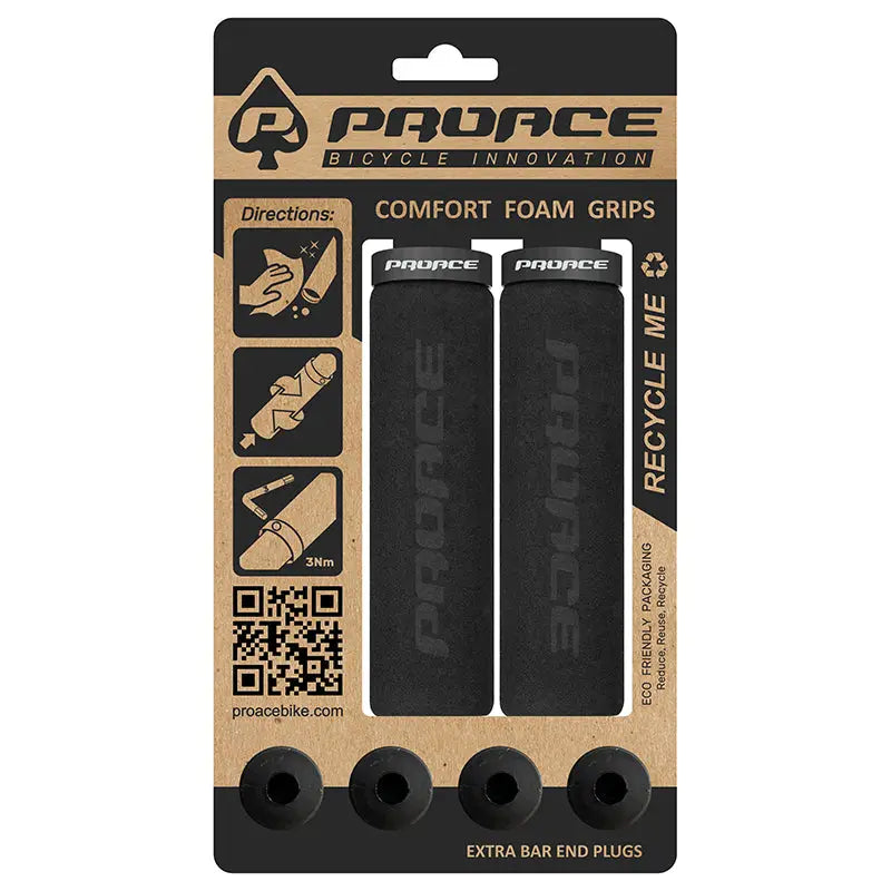 Par Puños Proace Comfort Foam (lock On) Negros