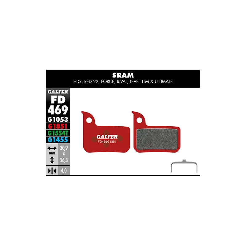 Pastillas Fd Adv SRAM Red 22-LEVEL Galfer Galfer Bike