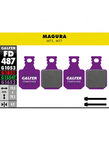 Pastillas Fd E-BIKE Magura MT5-MT7 Galfer Galfer Bike