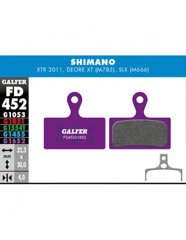 Pastillas Fd E-BIKE Shimano Xtr-slx Galfer Galfer Bike