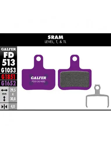 Pastillas Fd E-BIKE SRAM Level, T, Tl Galfer Galfer Bike