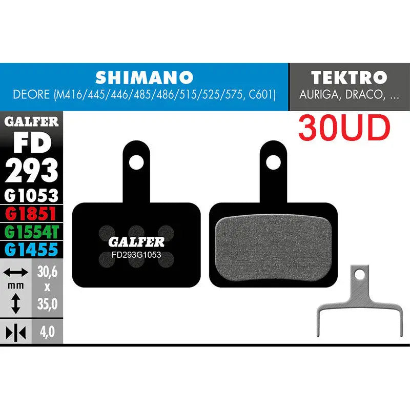 Pastillas Fd (pack 30 Pares) FD293 G1053 Galfer Galfer Bike