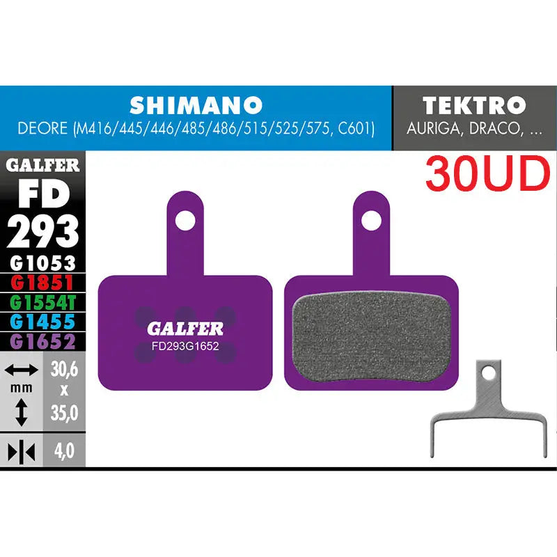 Pastillas Fd (pack 30 Pares) FD293 G1652 Galfer Galfer Bike
