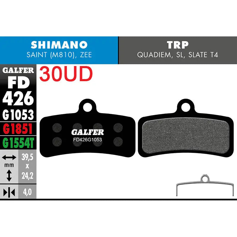 Pastillas Fd (pack 30 Pares) FD426 G1053 Galfer Galfer Bike