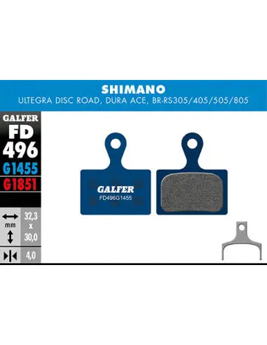 Pastillas Fd Sh Ultegra Road Galfer D.ace,ultegra D.ACE,ULTEGRA,BR-RS305-405-505-805-M9100 Galfer Bike