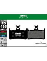 Pastillas Fd Std Hope E4-RX4 Galfer Galfer Bike