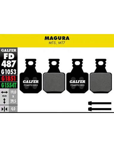 Pastillas Fd Stdar Magura MT5-MT7 Galfer Galfer Bike