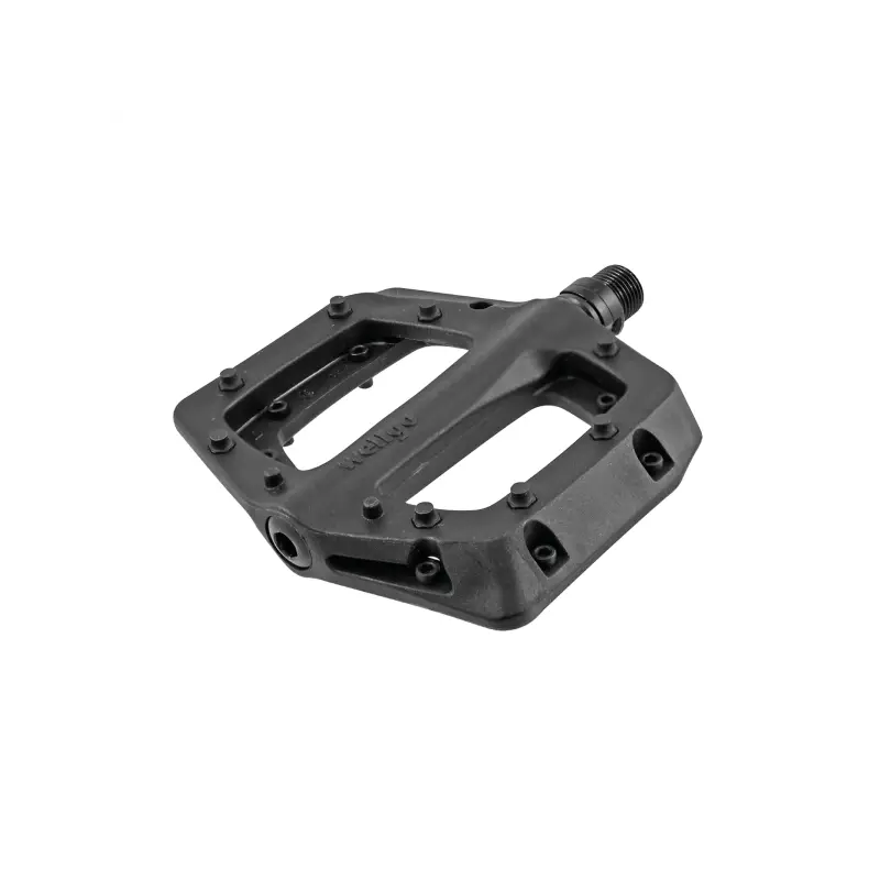 Pedales Wellgo FLAT Negros Resina Pin Cr-mo 108X108X2