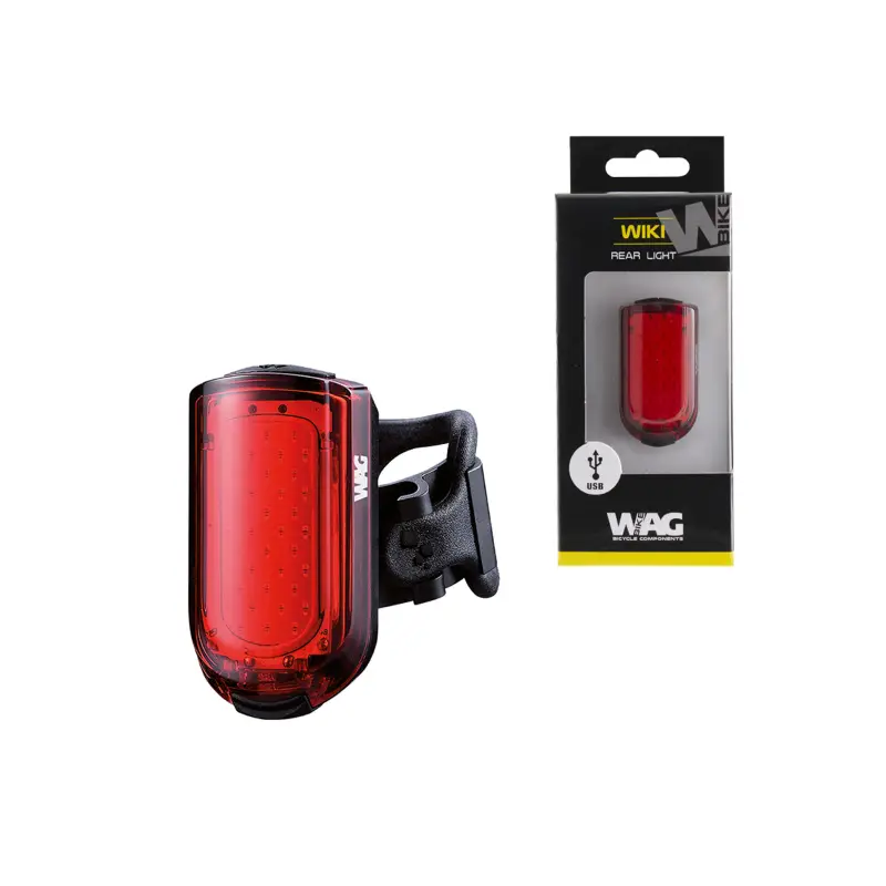 Piloto Trasero Wiki, 38 Cob, Led Roja, USB WAG