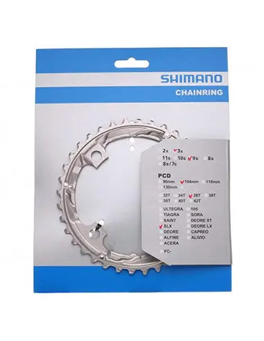 Plato Shimano FC-M660 22D 64 mm 4 Brazos Negro