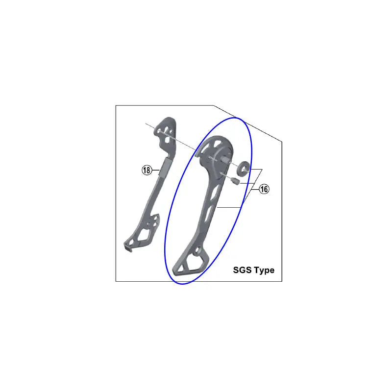 Portapoleas Shimano Portapoleas Exterior Cambio RDM8000 Sgs