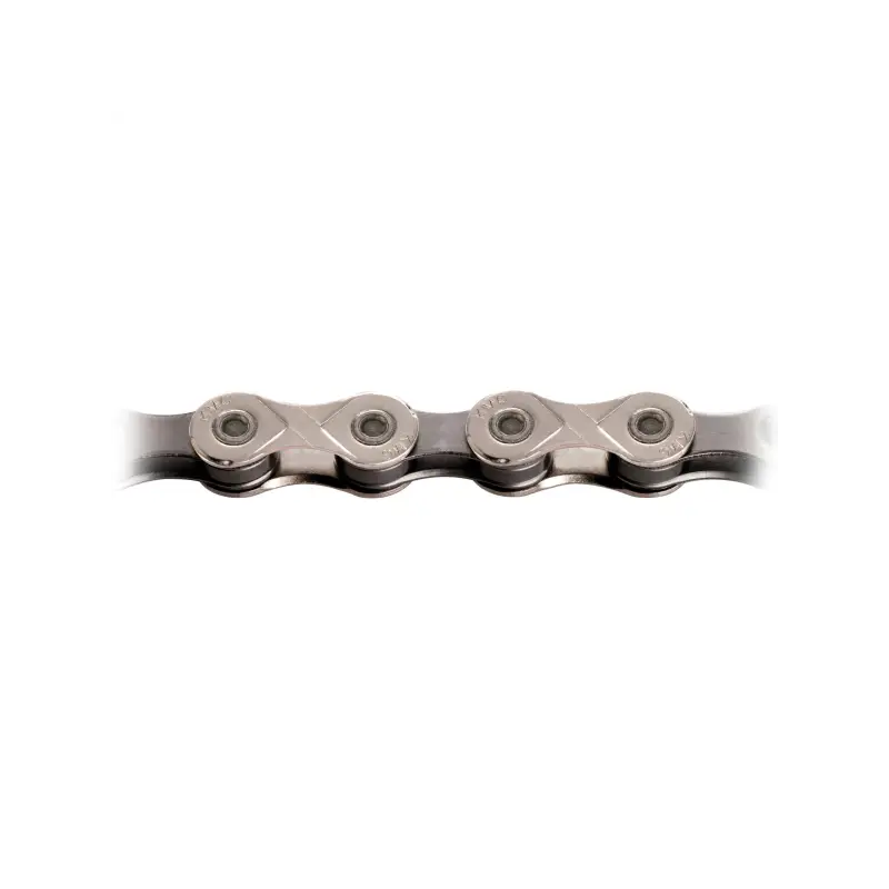 Rollo 50M Cadena KMC X10 10V Plata/negra + 40 Eslabones