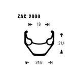 Rueda Trasera Gurpil Zac 26" Cassette