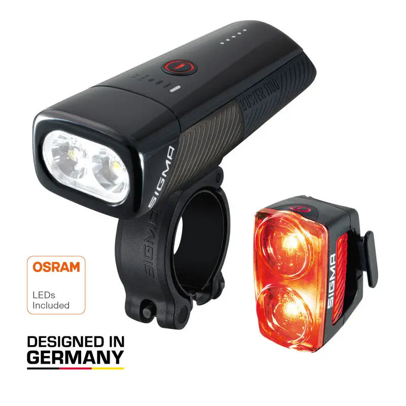 Set Buster 1100 + Luz Trasera RL150 USB Sigma