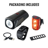Set Buster 400 + Luz Trasera Buster RL80 USB Sigma
