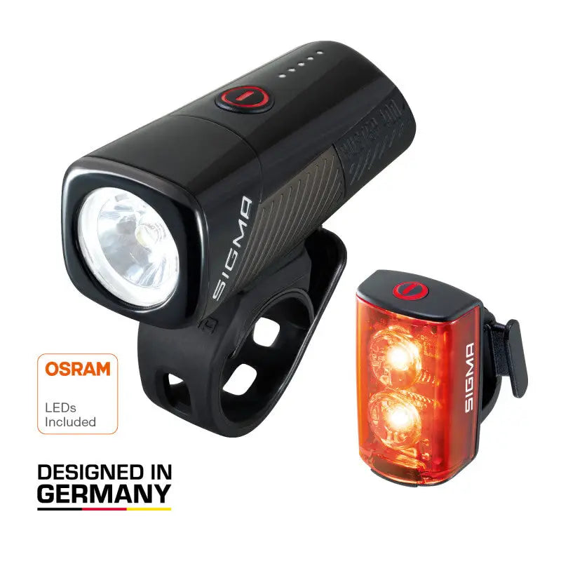Set Buster 400 + Luz Trasera Buster RL80 USB Sigma