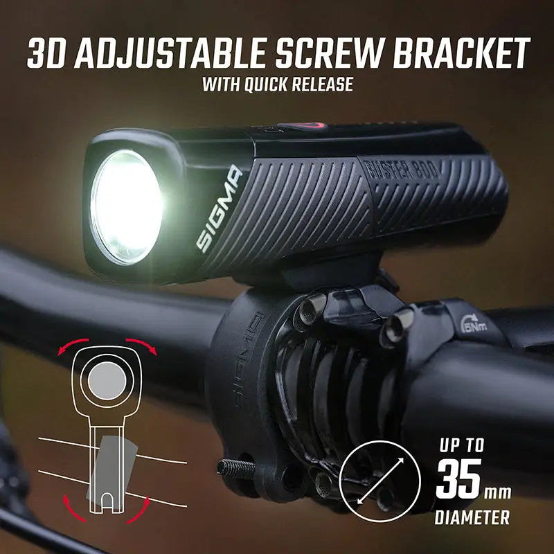 Set Buster 800 + Luz Trasera RL80 USB Sigma