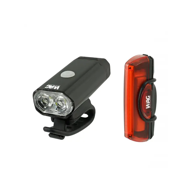 Set Faro Delantera+trasera 400 Lumenes y 16 Leds Adventure WAG