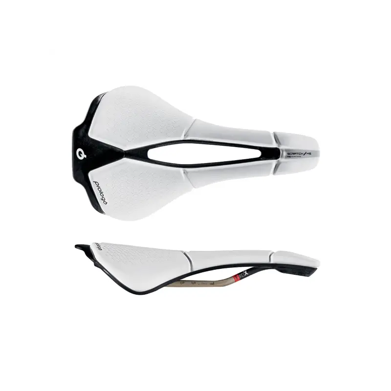 Sillin Scratch M5 Pas 140 mm, Tirox, Blanco Prologo