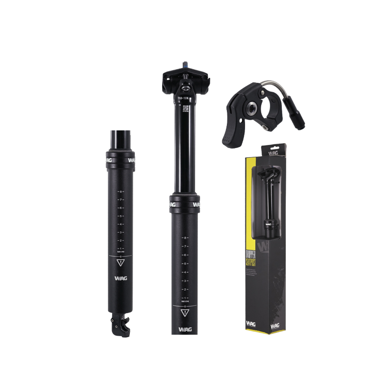 Tija Telescópica WAG Recorrido 425 Mm Cable Interno Negra