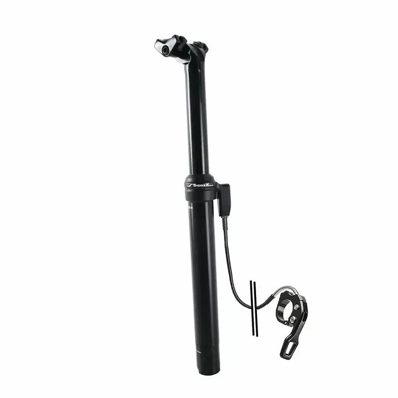Tija Telescópica TRANZ-X Recorrido 410 Mm Cable Externo Negra
