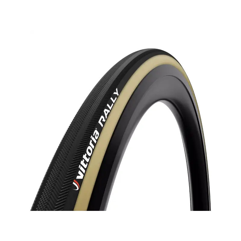 Tubular Vittoria Vitoria Rally 25-28" Válvula Desmontable Crema/negra